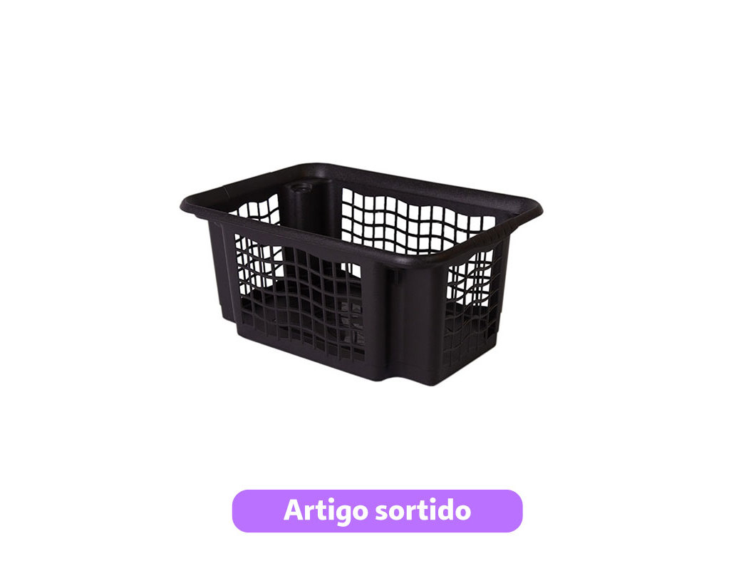 CESTO MULTIUSOS CODIL EMPILHÁVEL CORES SORTIDAS