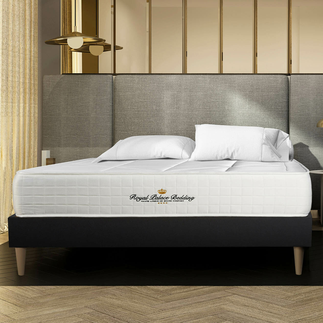 Royal Palace Bedding Pack dodo 5 pièces Buckingham noir - 140x200 cm