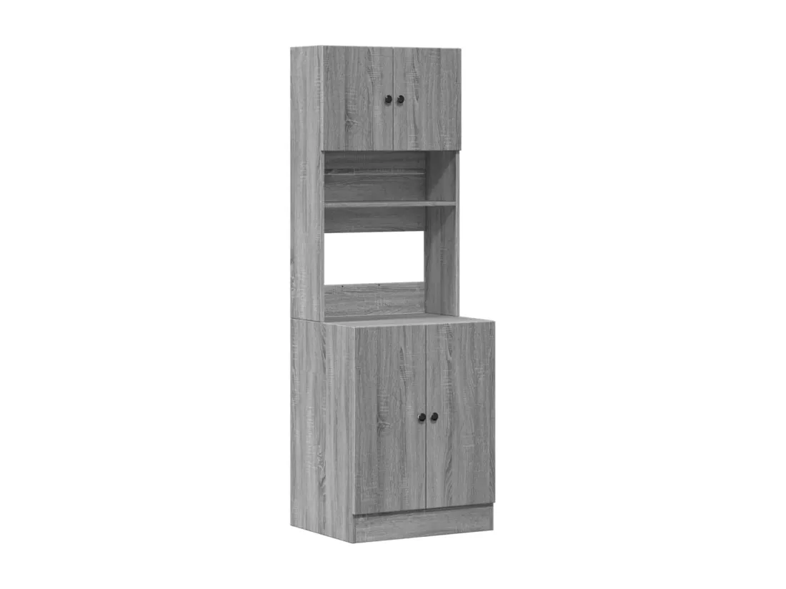 Armoire de cuisine sonoma gris 60x50x180 cm bois d’ingénierie