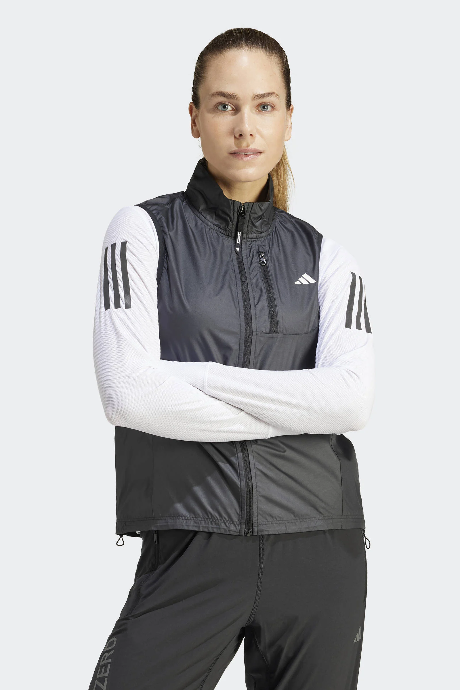 adidas sport bodywarmer zwart