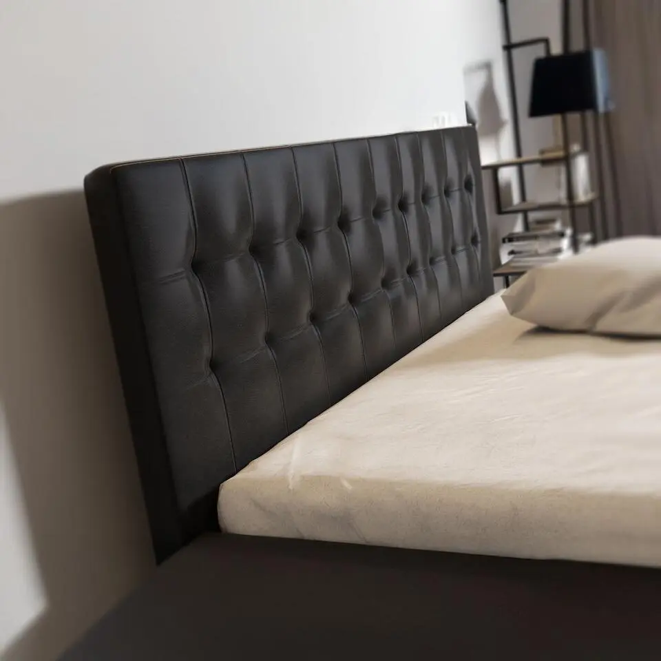 Meubella - Tweepersoonsbed Milo - Zwart - 160x200 cm