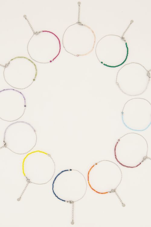 Geboortesteen armband