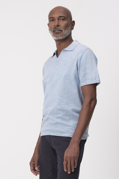 Campbell blauwe heren polo