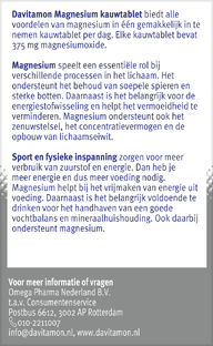 Davitamon Magnesium Kauwtabletten 60KTB