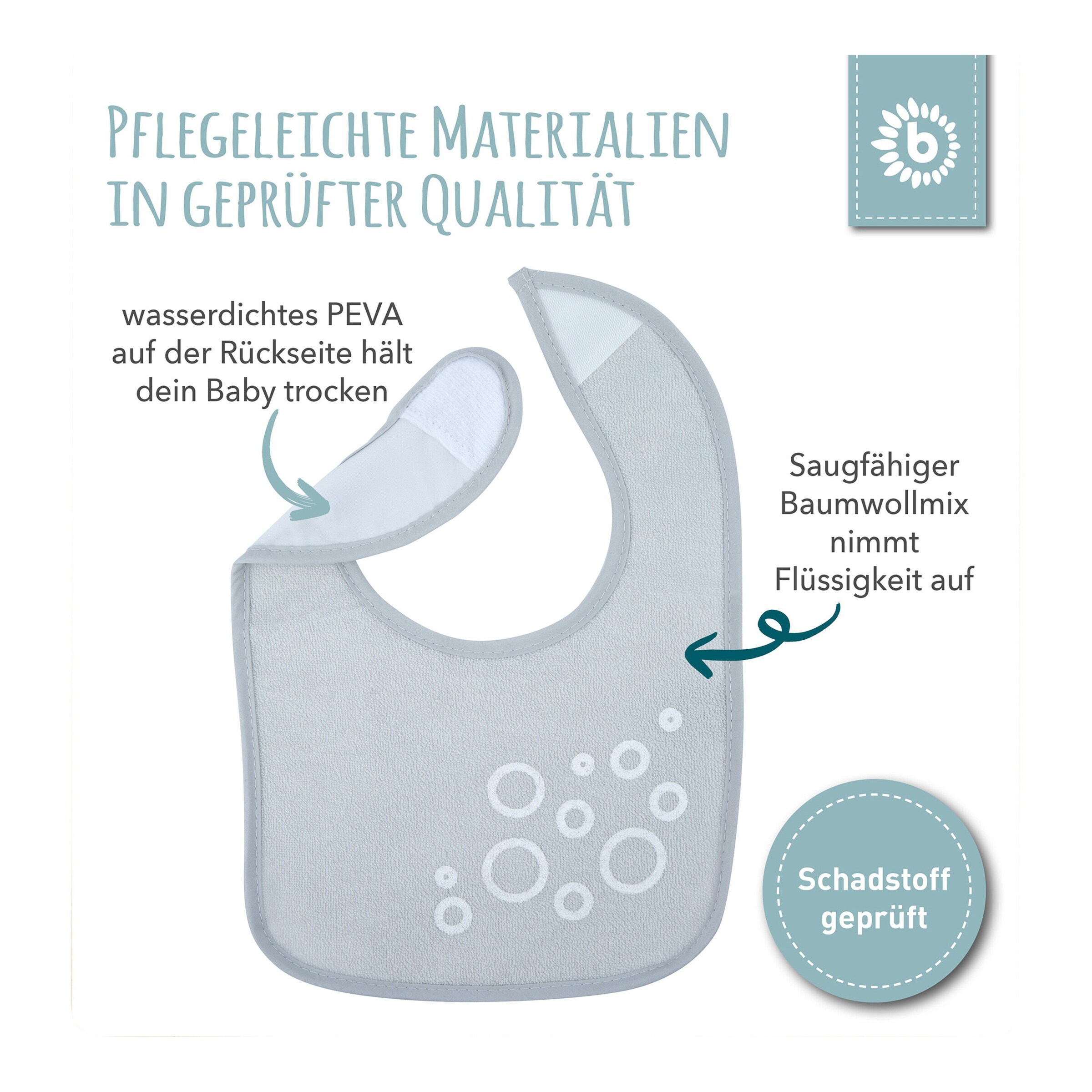 Bieco 5er-Pack Lätzchen