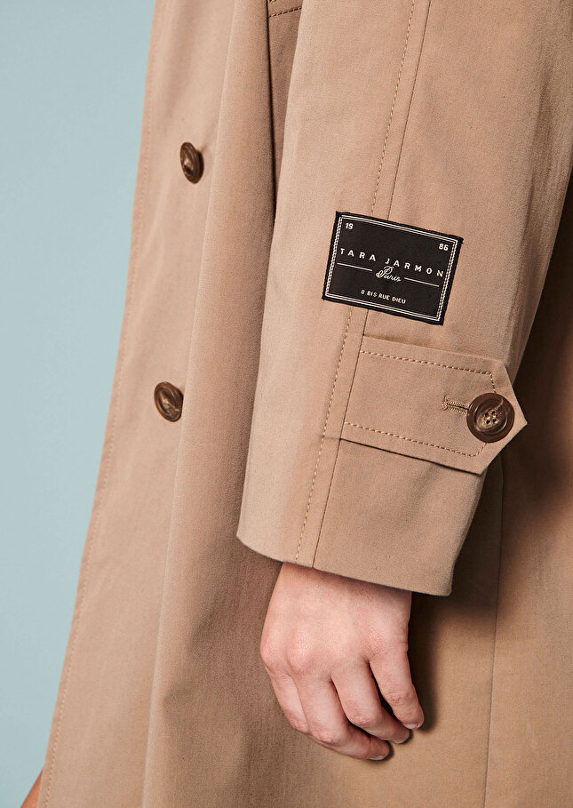 Trench-coat Isaacbeige en gabardine de coton