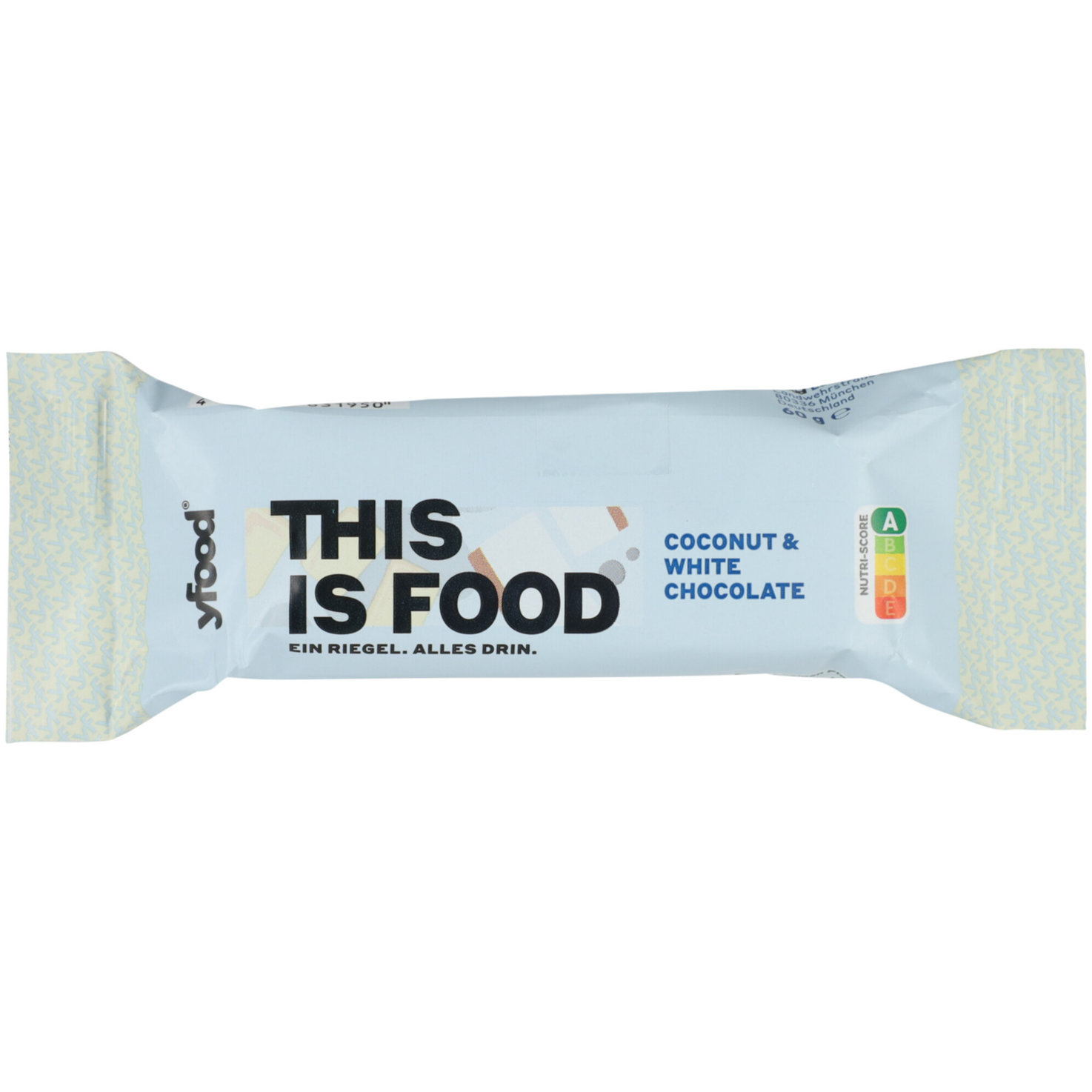 YFood Riegel Coconut & White Choco