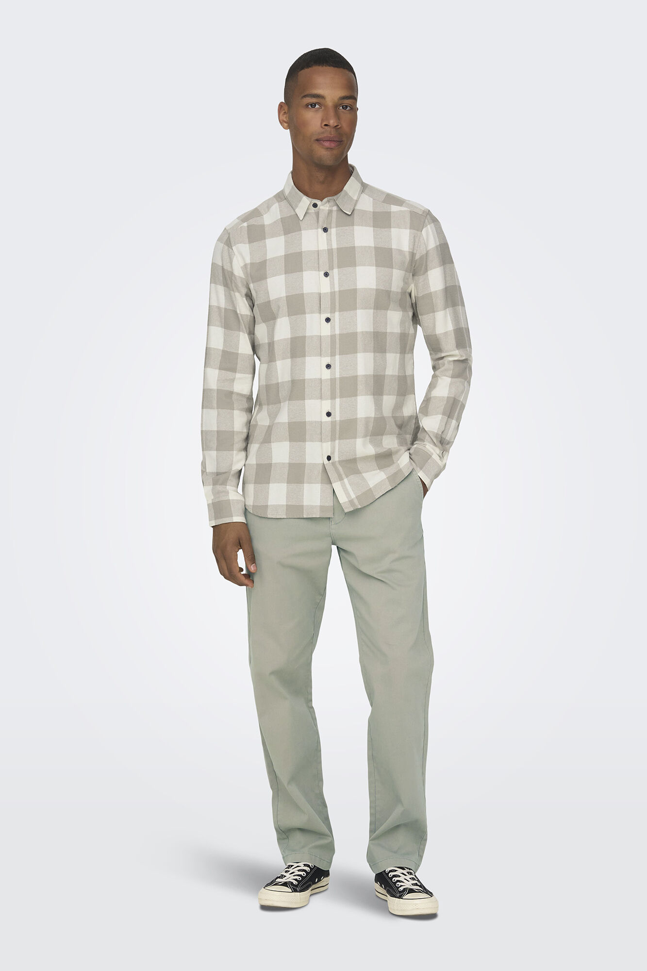 Camisa com estampa xadrez