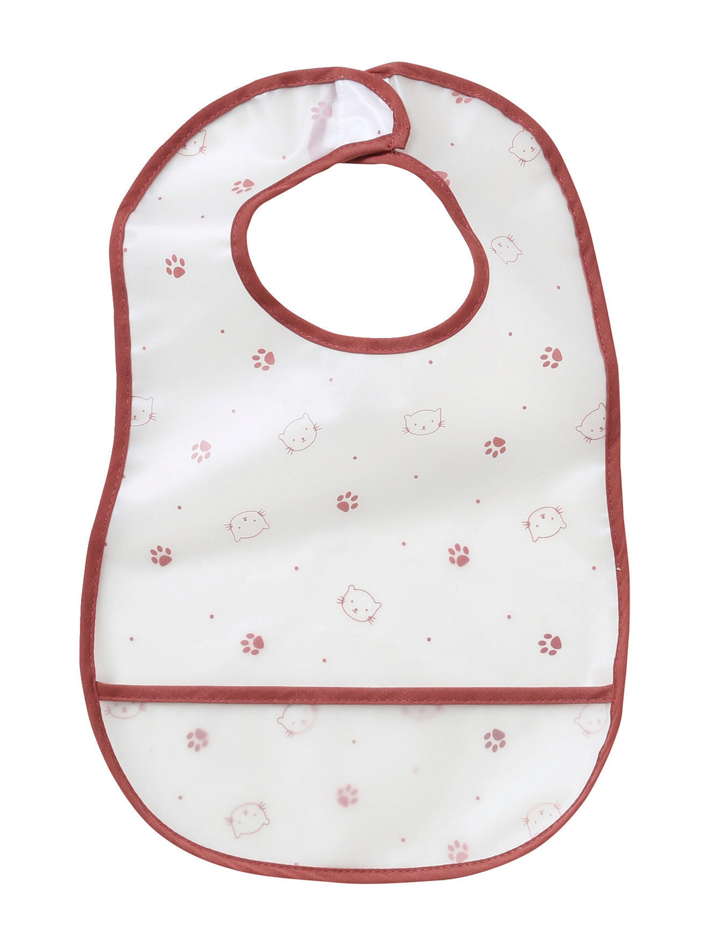 Vertbaudet 3er-Pack Baby Lätzchen mit Auffangschale pfirsich