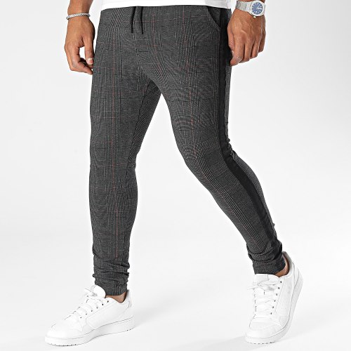 Pantalon Jogging A Carreaux Noir