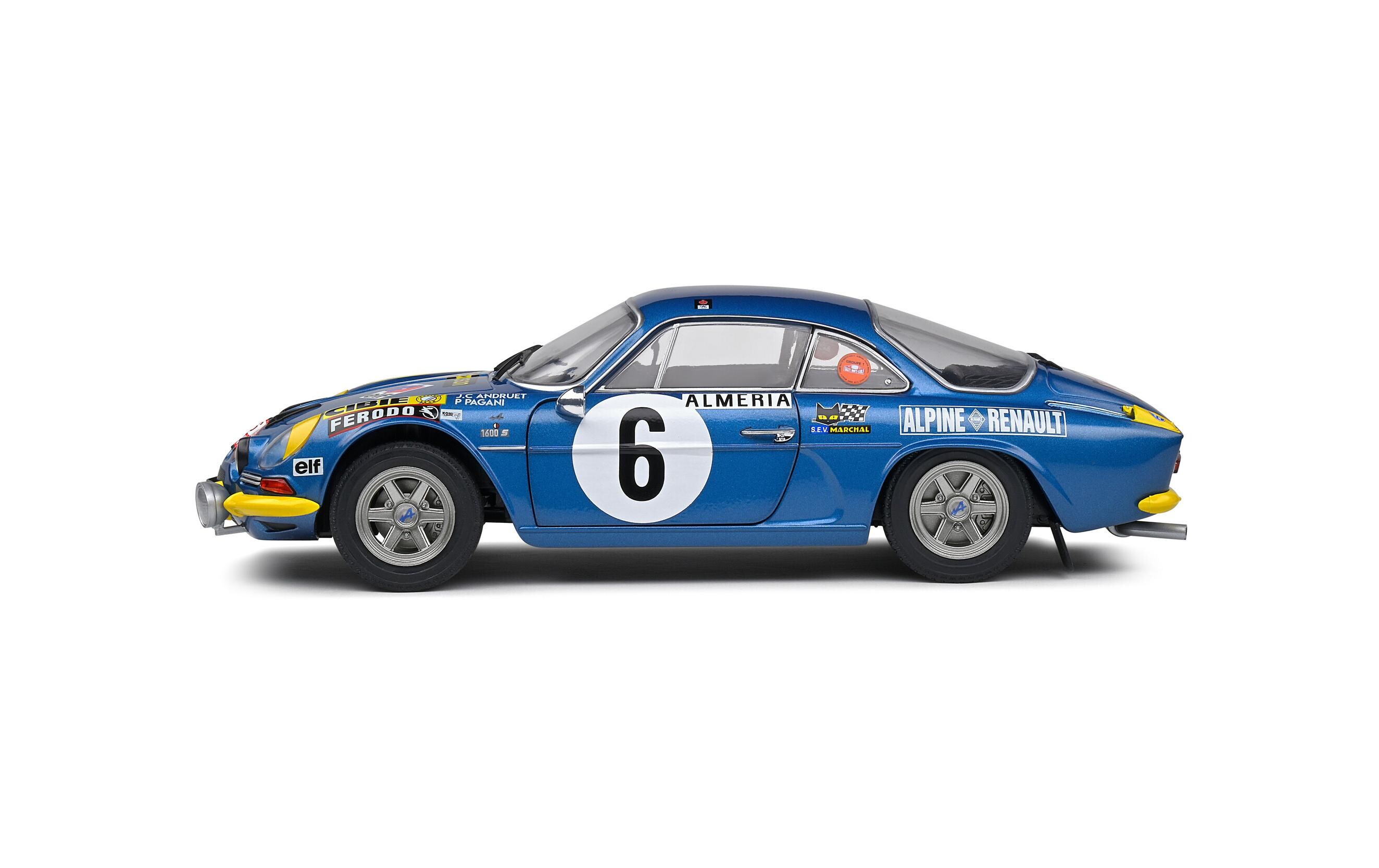 Alpine A110 1600S #6 Blau, 1:18Detailgetreues Modellauto für Sammler im Massstab 1:18