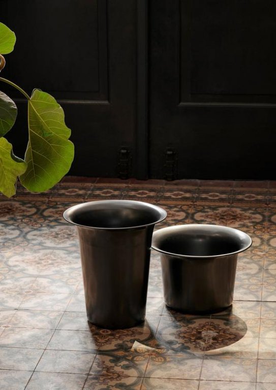 Ferm Living Spun Alu bloempot low Ø37