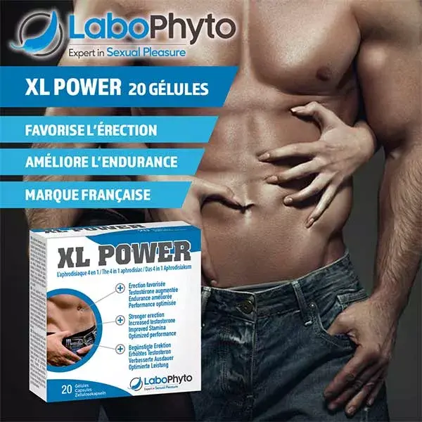 Labophyto XL POWER - estimulante sexual de ação rápida - 20 cápsulas