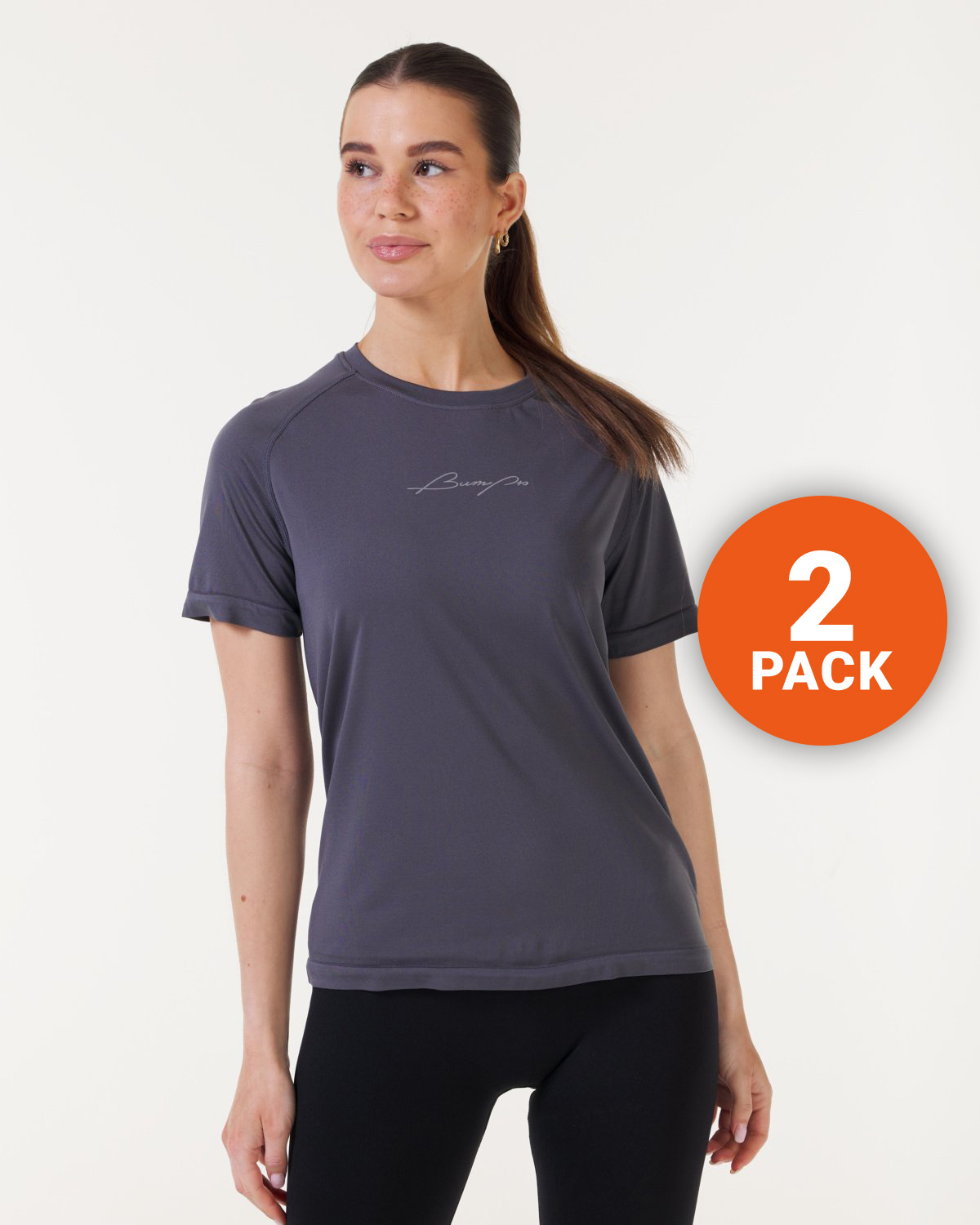 Bumpro 2-PACK Base Tee Dark Grey