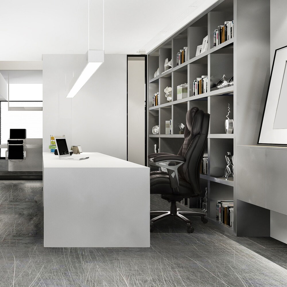 XXL Drehstuhl XXL PULLMANN Kunstleder mit Armlehnen (höhenverstellbar) hjh OFFICE