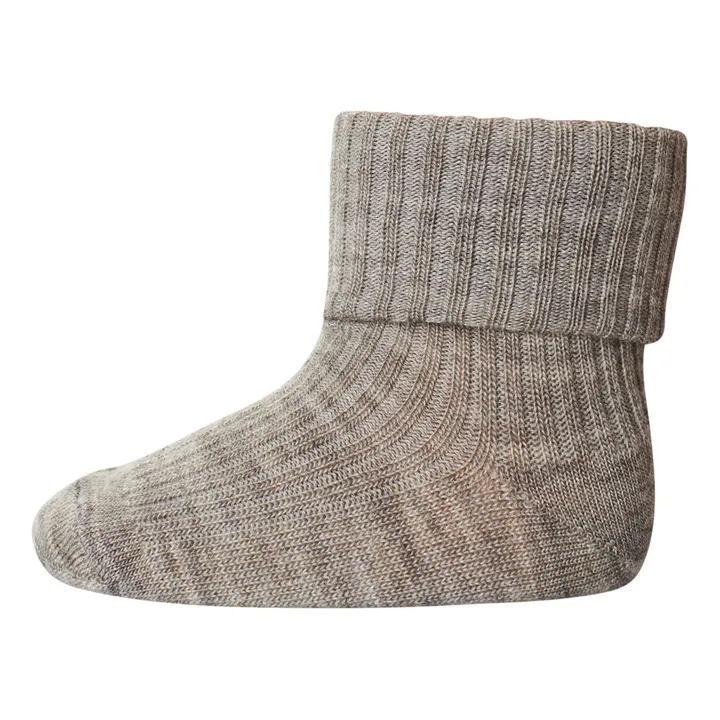 Mp Denmark Chaussettes Rib en laine | Marron