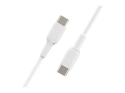 Belkin BoostCharge - USB-kabel - 24 pin USB-C (han) til 24 pin USB-C (han) - 2 m - hvid