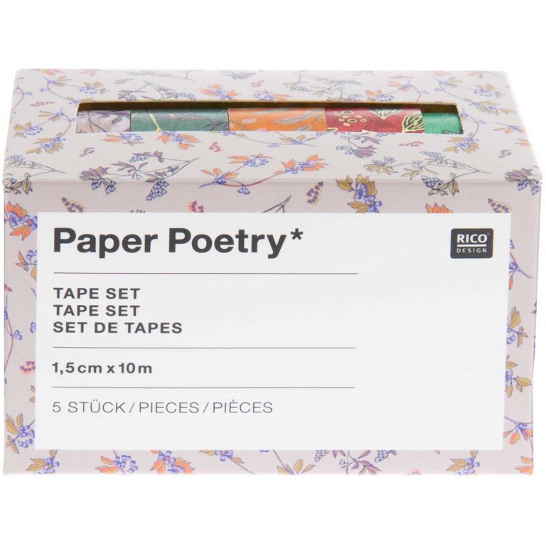 Klebeband Set Paper Poetry, gemustert