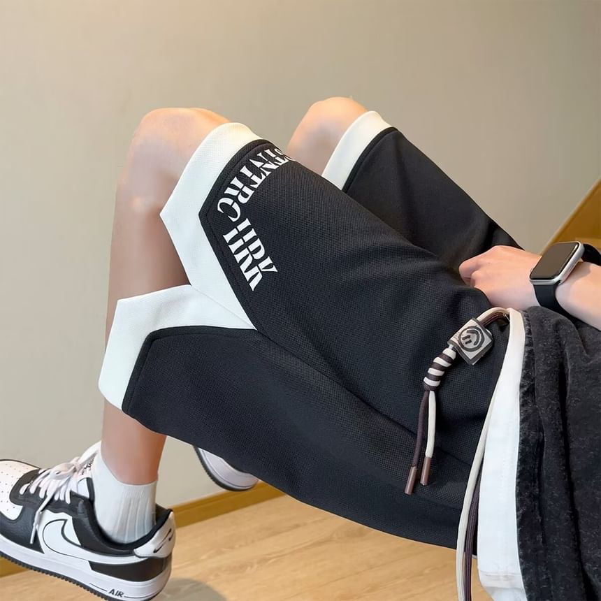 Neonity Wear - Shorts met elastische taille en letters
