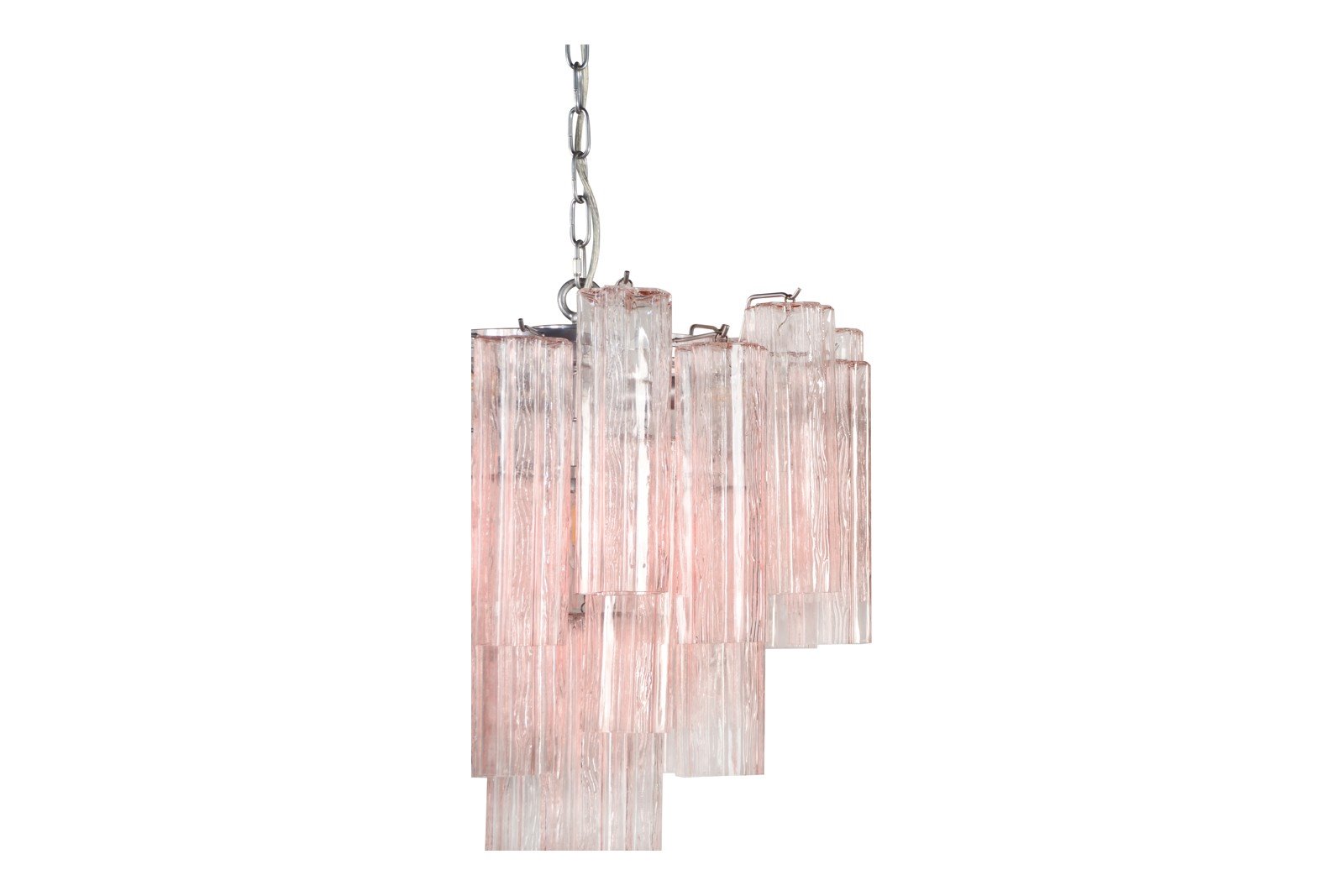 Praha lysekrone Rosa glass, Ø:45cm. 4xE14 Max 28W