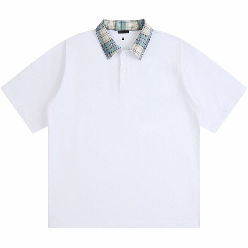 Derbundy - Poloshirt met korte mouwen en geruite kraag