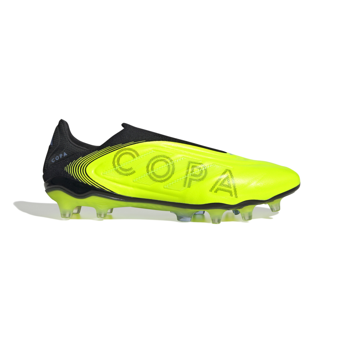 Adidas Copa Pure III Elite Veterloze Gras Voetbalschoenen (FG) Neongeel Zwart Blauw