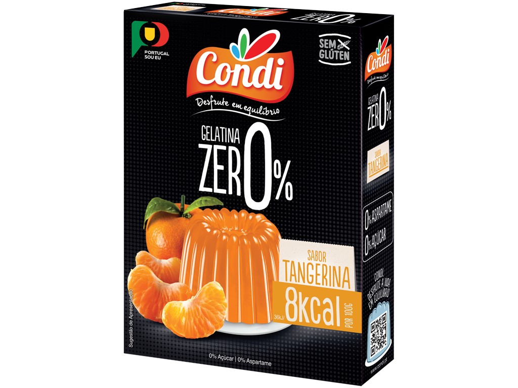 GELATINA CONDI ZERO TANGERINA 28G