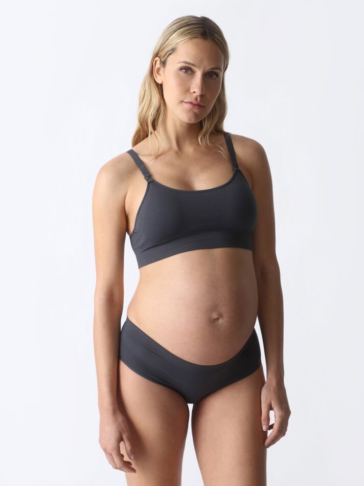 Conjunto com 2 sutiãs de amamentação sem costura - Azul