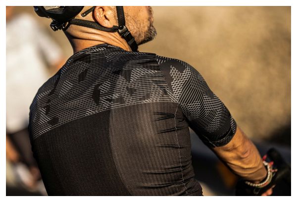 Maillot Manches Courtes Velo Rogelli Camo - Homme - Bleu/Gris