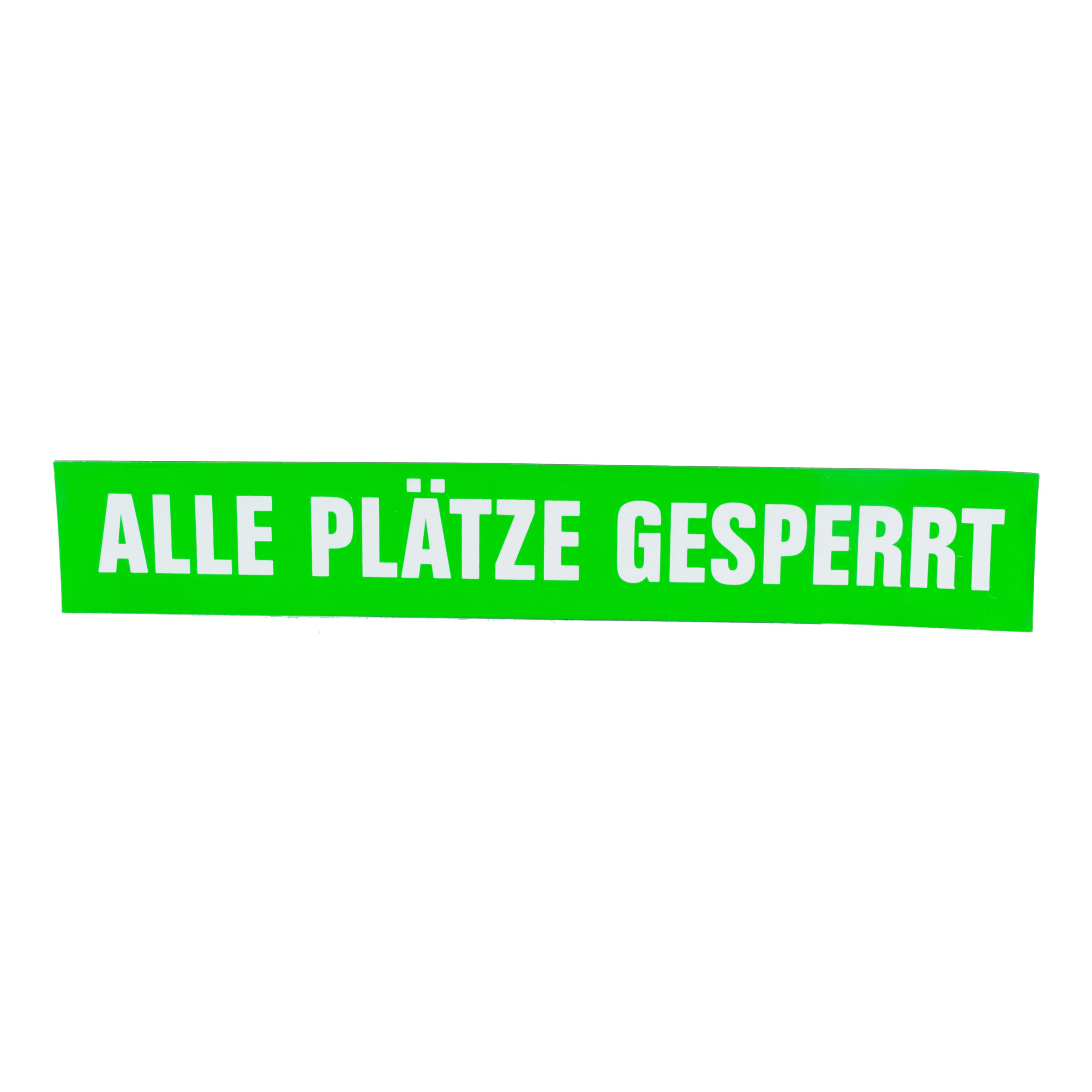 Tegra Magnetschilder Bedruckt 60 Mm Breit, Alle Plätze Gesperrt Panneaux Magnétiques - Vert