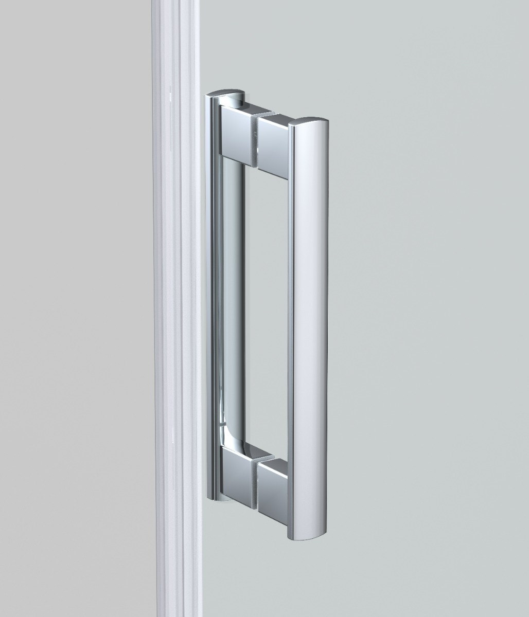 Badstuber Dallas complete douchecabine 90x90x210cm kitvrij kwartrond chroom