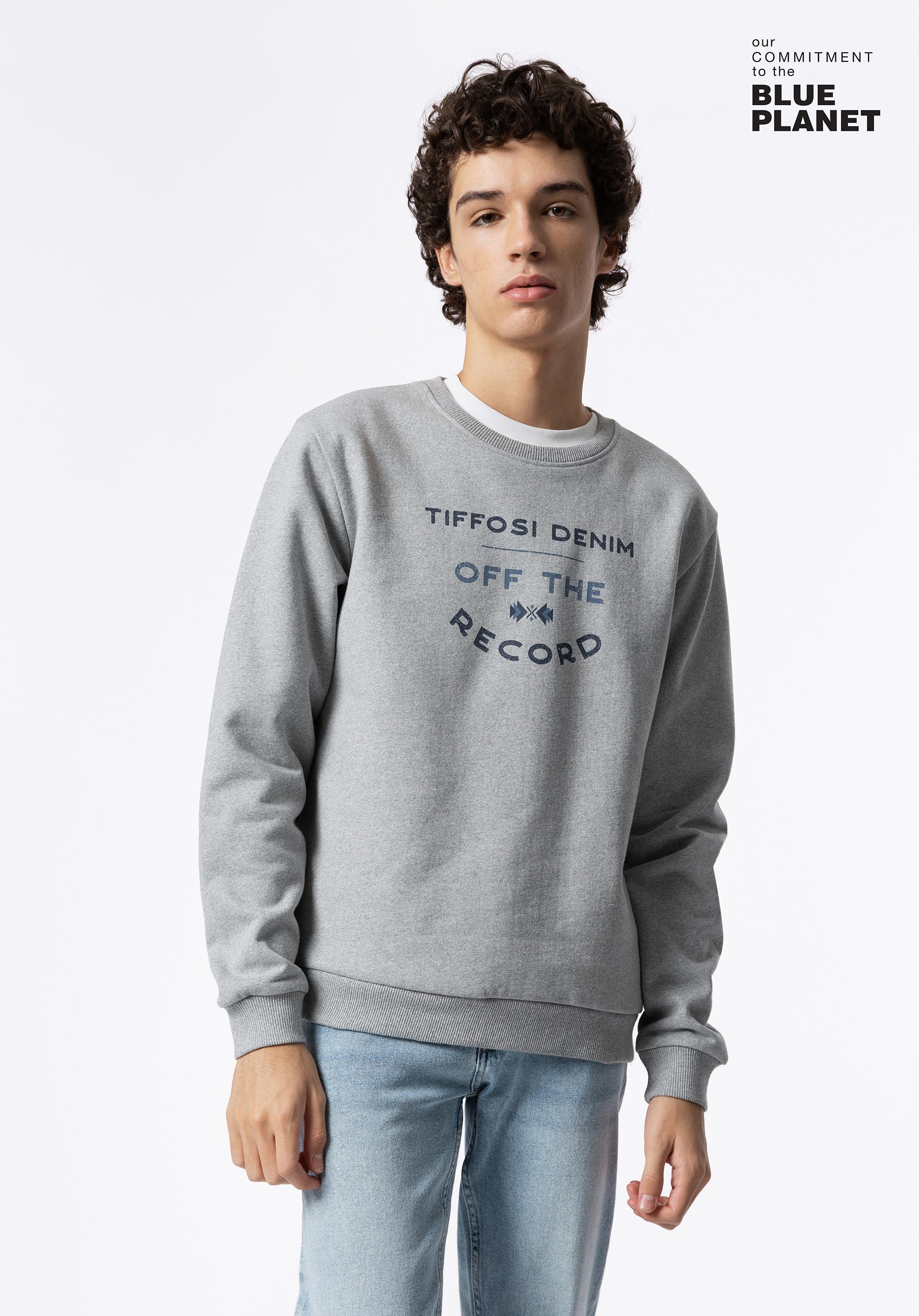 Sweatshirt com Estampado Frontal