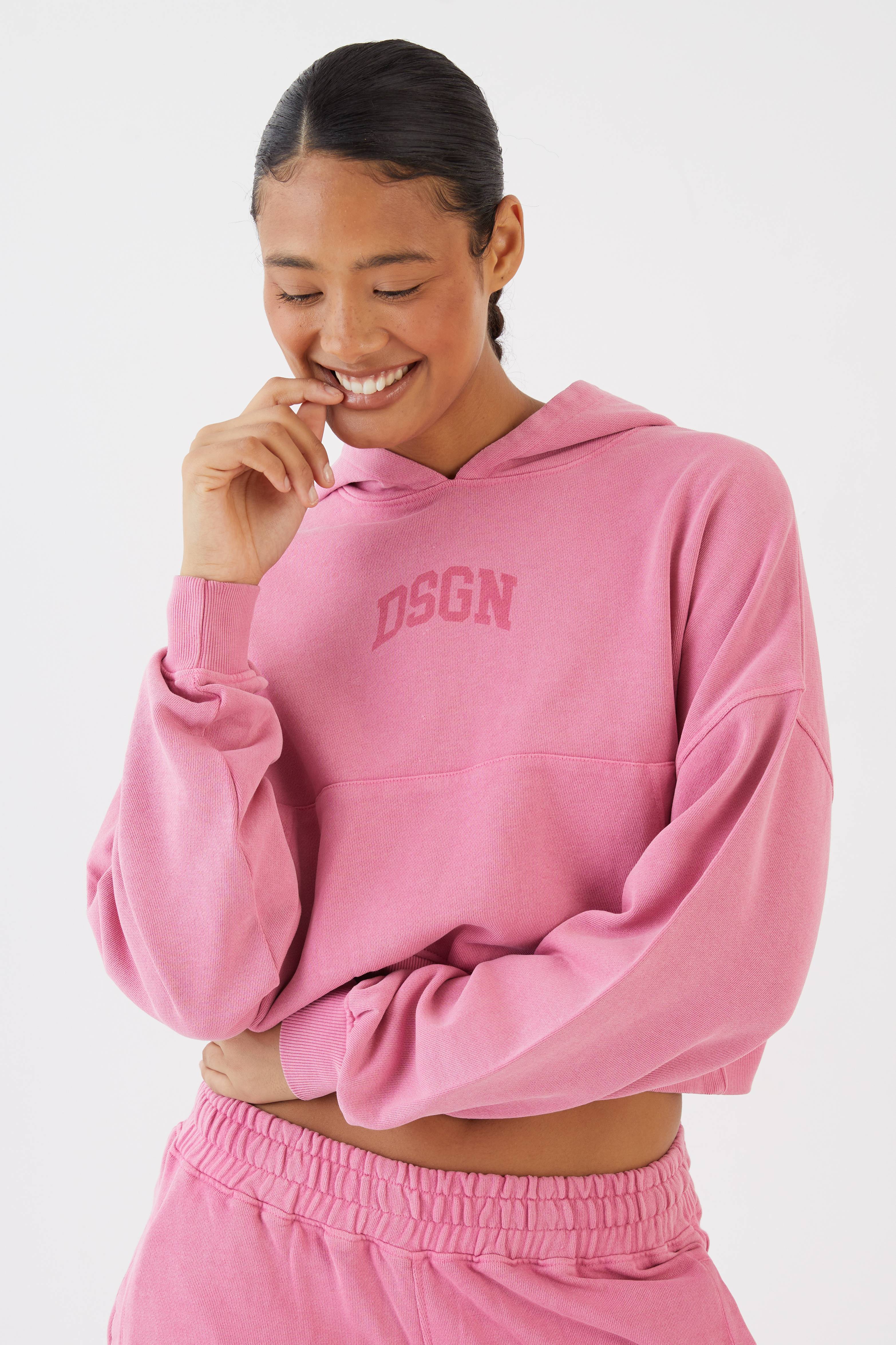 Sweat À Casynthétiqueche Court Boxy En Coton 100% Surteint Dsgn Studio