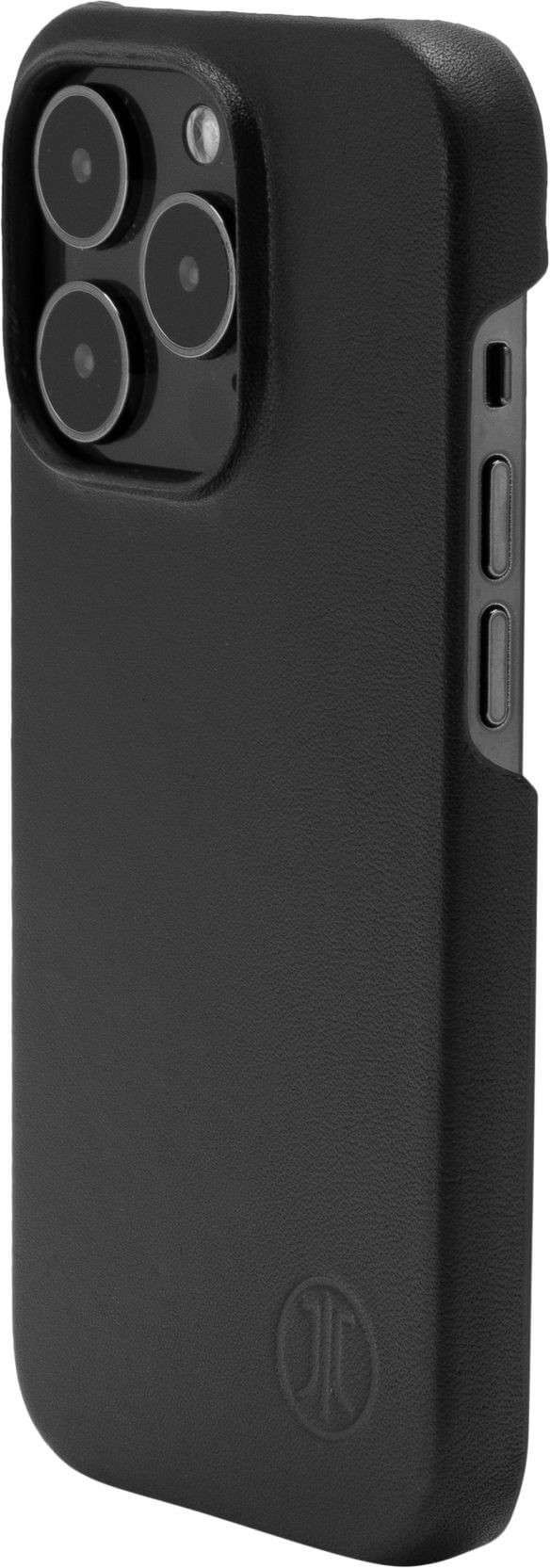 iPhone 15 Pro Echtleder Backcase Hülle Kreuzberg (11010) - Schwarz