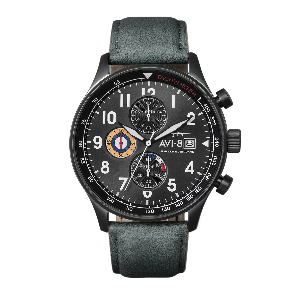 Montre AVI 8 Hawker Hurricane homme bracelet acier gris