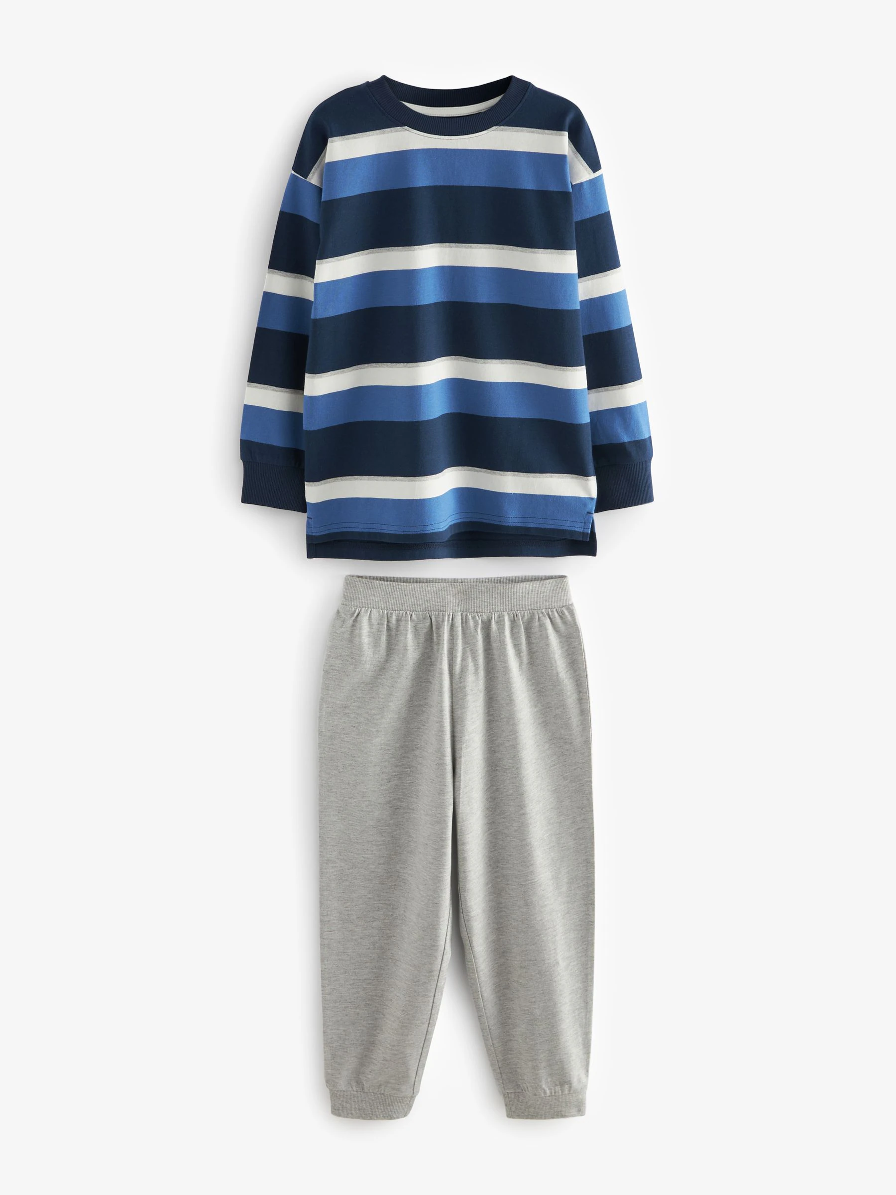 Blauw/marineblauw/grijs - Pyjama met korte pijpen 3 stuks (3-16jaar) (3-16jaar)