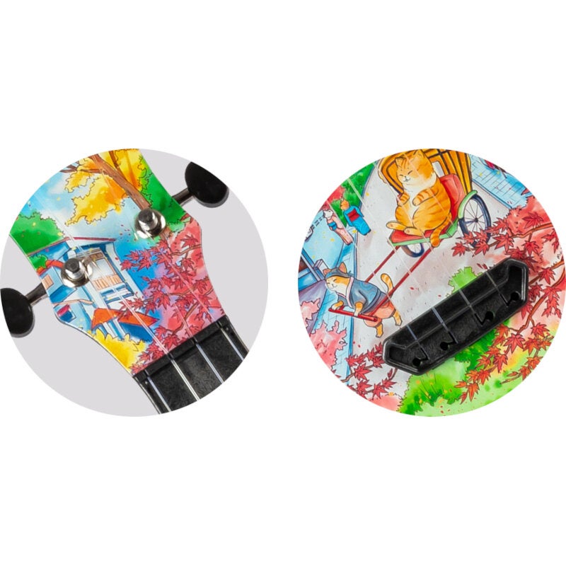 Flight Ultra Travel Series UTS-42 Fat Cat kunststof sopraan ukelele met hoes
