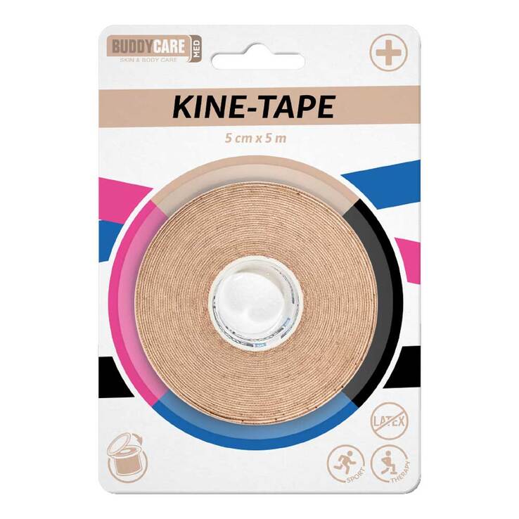 Kine-Tape latexfrei Buddycare med 5cmx5m haut, 1 St