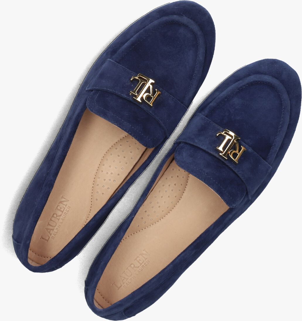 blauwe lauren ralph lauren loafers averi iii flats loafer