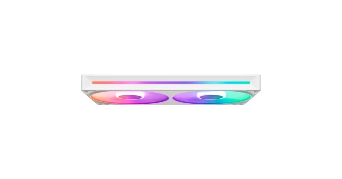 NZXTF280 RGB CORE case fans  (Wit, 2 stuks, 280 x 140 x 26 mm)