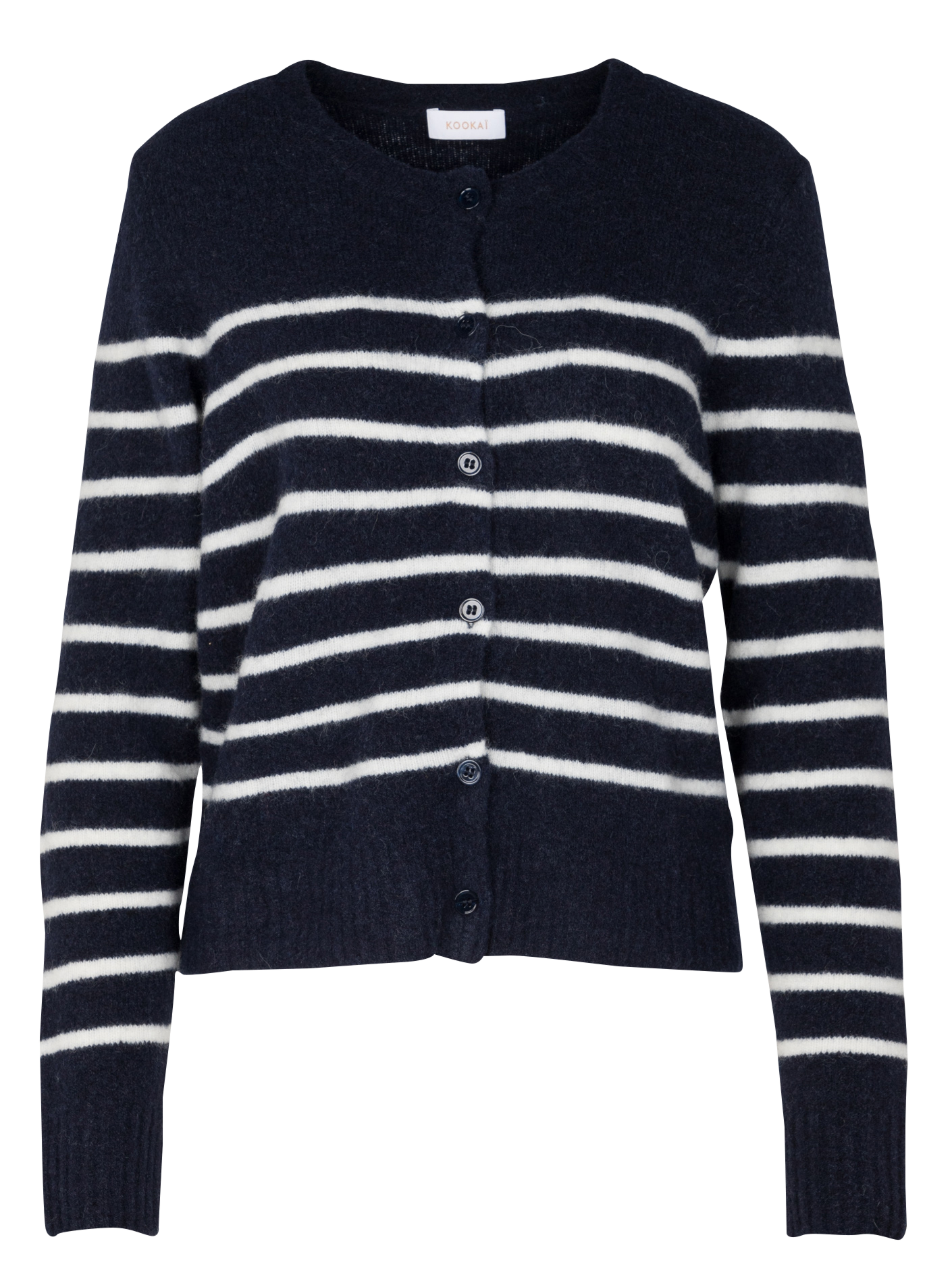 CONNIE - Gilet col rond en laine mélangée | Beige