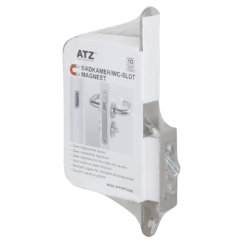 ATZ Magneet insteekslot badkamerslot/wc-slot met RVS voorplaat Doorn 50mm