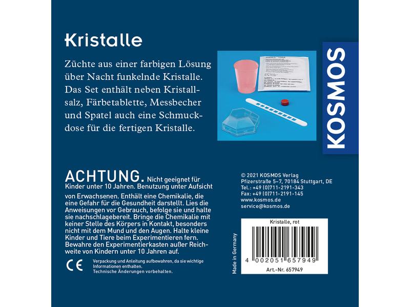 Kosmos Experimentierkasten Rote Kristalle selbst züchten Spannende Experimente erleben