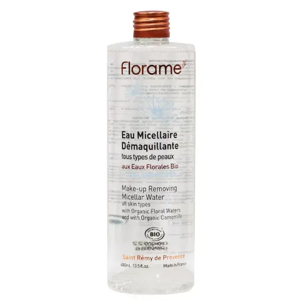 Água Micelar Orgânica Florame para o Rosto 400ml