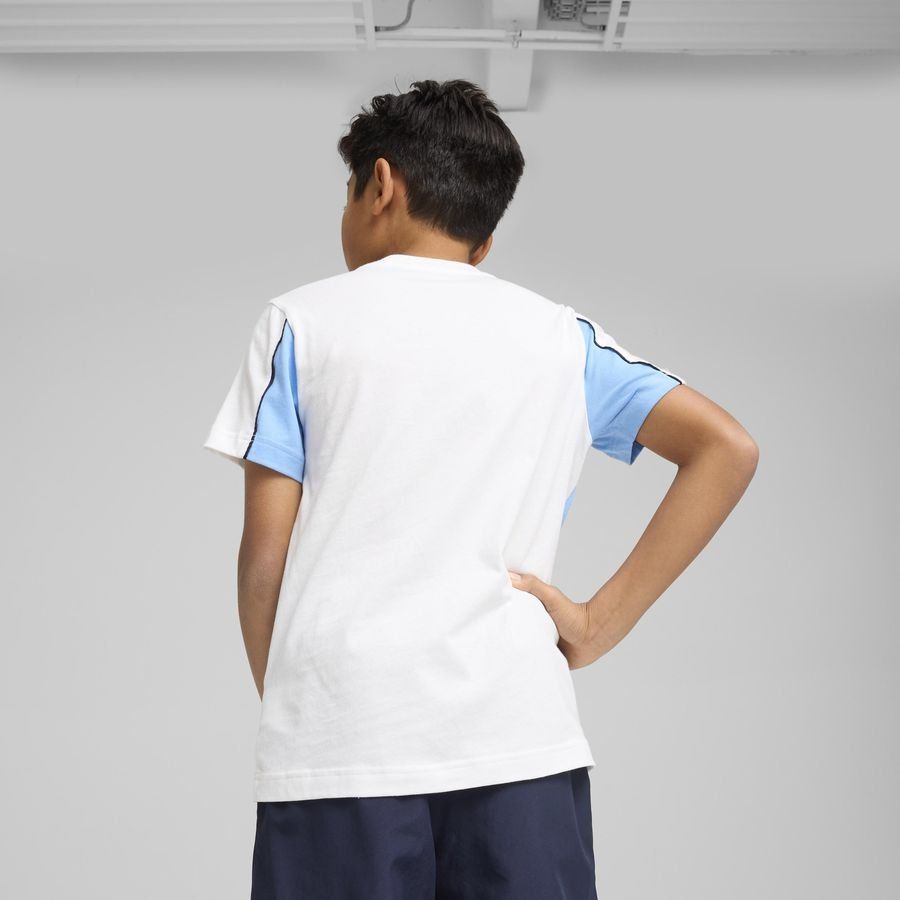 Manchester City T-Shirt FtblArchive - Blanc/Bleu Clair Enfant