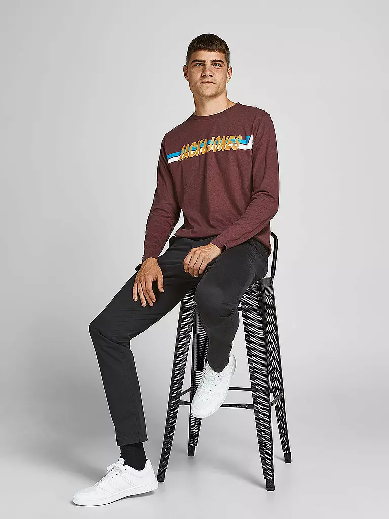 JACK & JONES Chino Slim Fit JPSTMARCO  schwarz