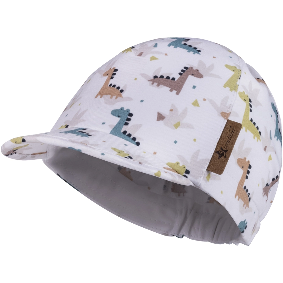 Sterntaler Schirmmütze Dino weiß