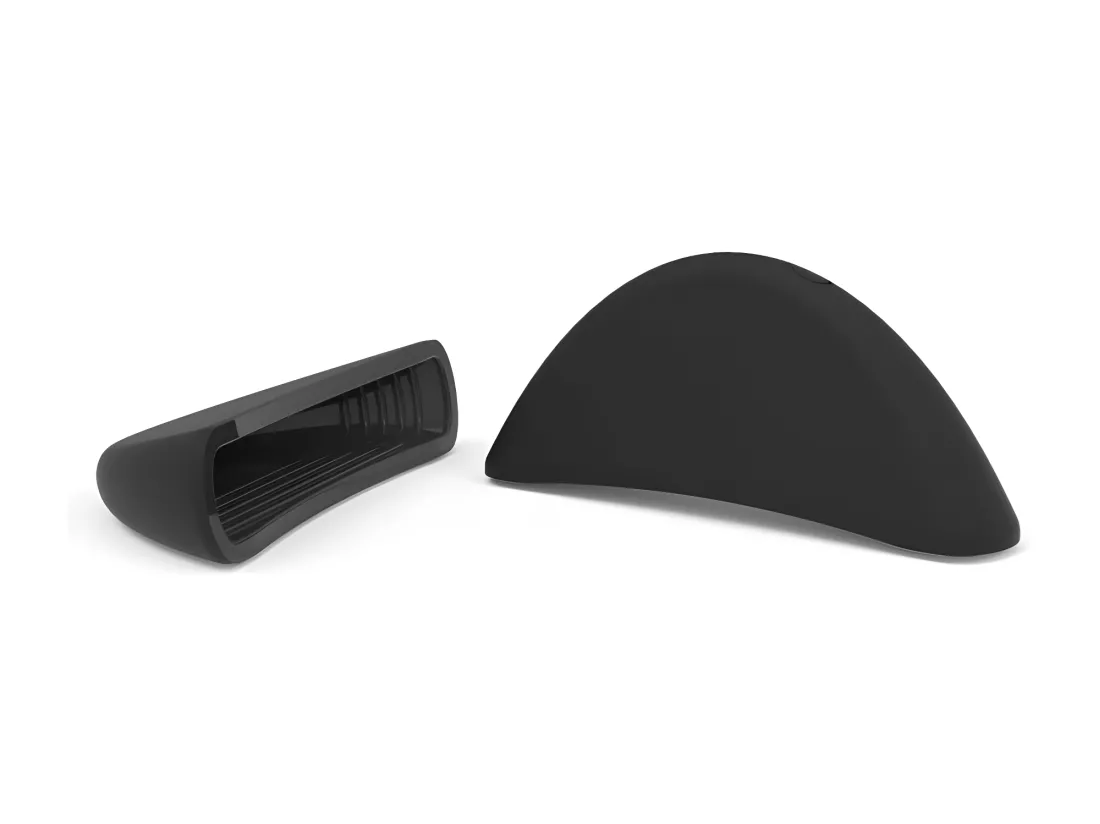 Volcan - Cocotte ovale 29cm fonte de fer émaillée noire avec couvercle