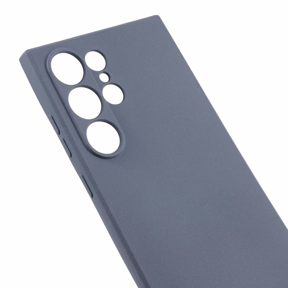 Samsung Galaxy S24 Ultra Gummi Case Hülle mit Kameraschutz - Blaugrau