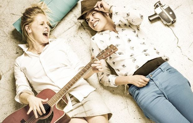 Bestfirends-Fotoshooting in Hamburg als Geschenk